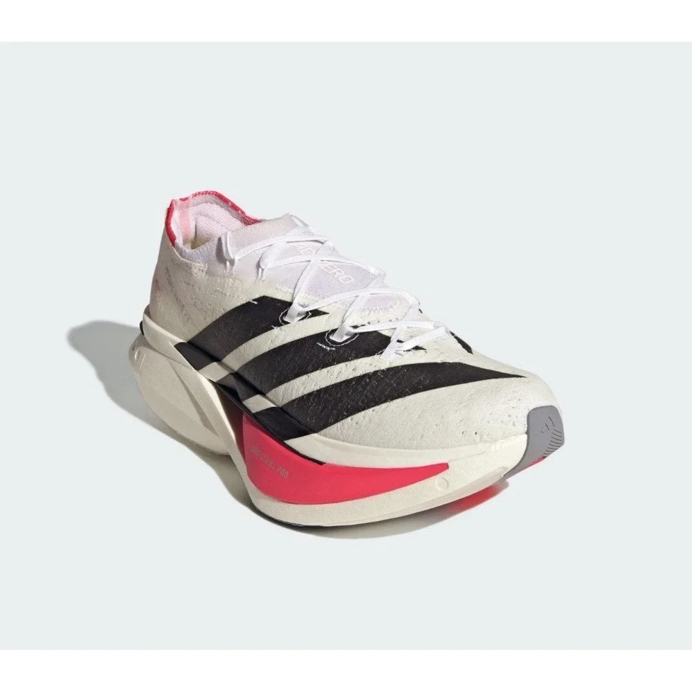 Men Size 8.5 Adidas Adizero Prime X3 Strung Sneakers Running Shoes White JR2597